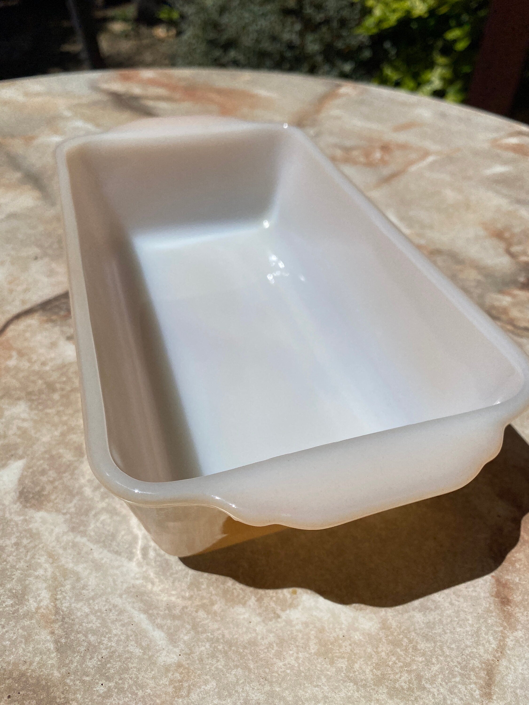 Vintage Fire King Anchor Hocking Peach Luster #409 Casserole/ Bread Dish