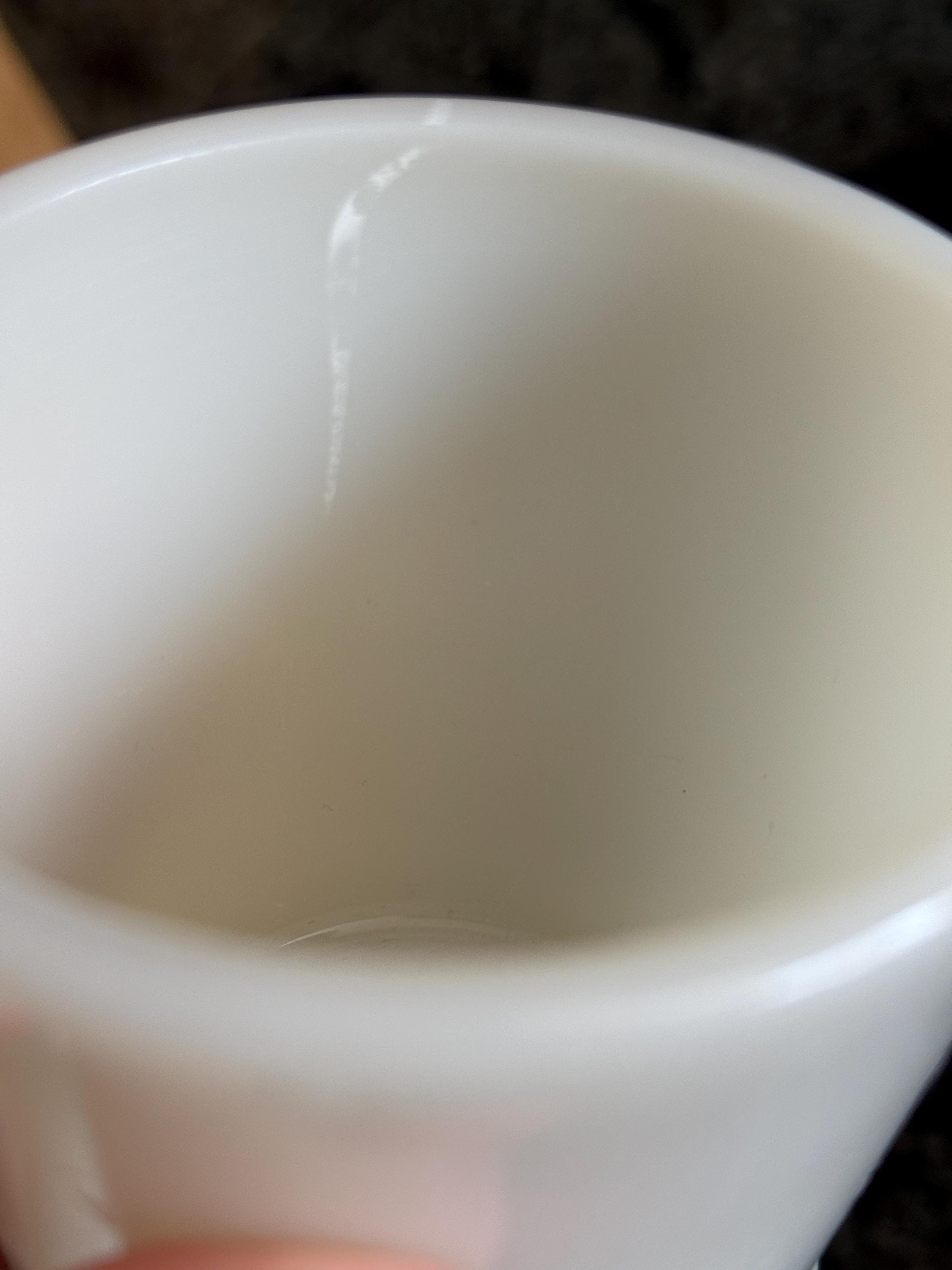 Vintage Fire King Ivory D-Handle Mug Set of 4 – Anchor Hocking Milk Glass Coffee Cups – 3.5” Tall – Mid Century Kitchen Decor