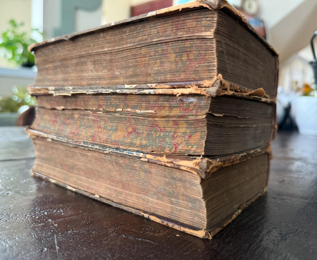 1887 Thackeray’s Complete Works - Illustrated | Set of 3 Antique Books | Published by James B. Lyon & Co.