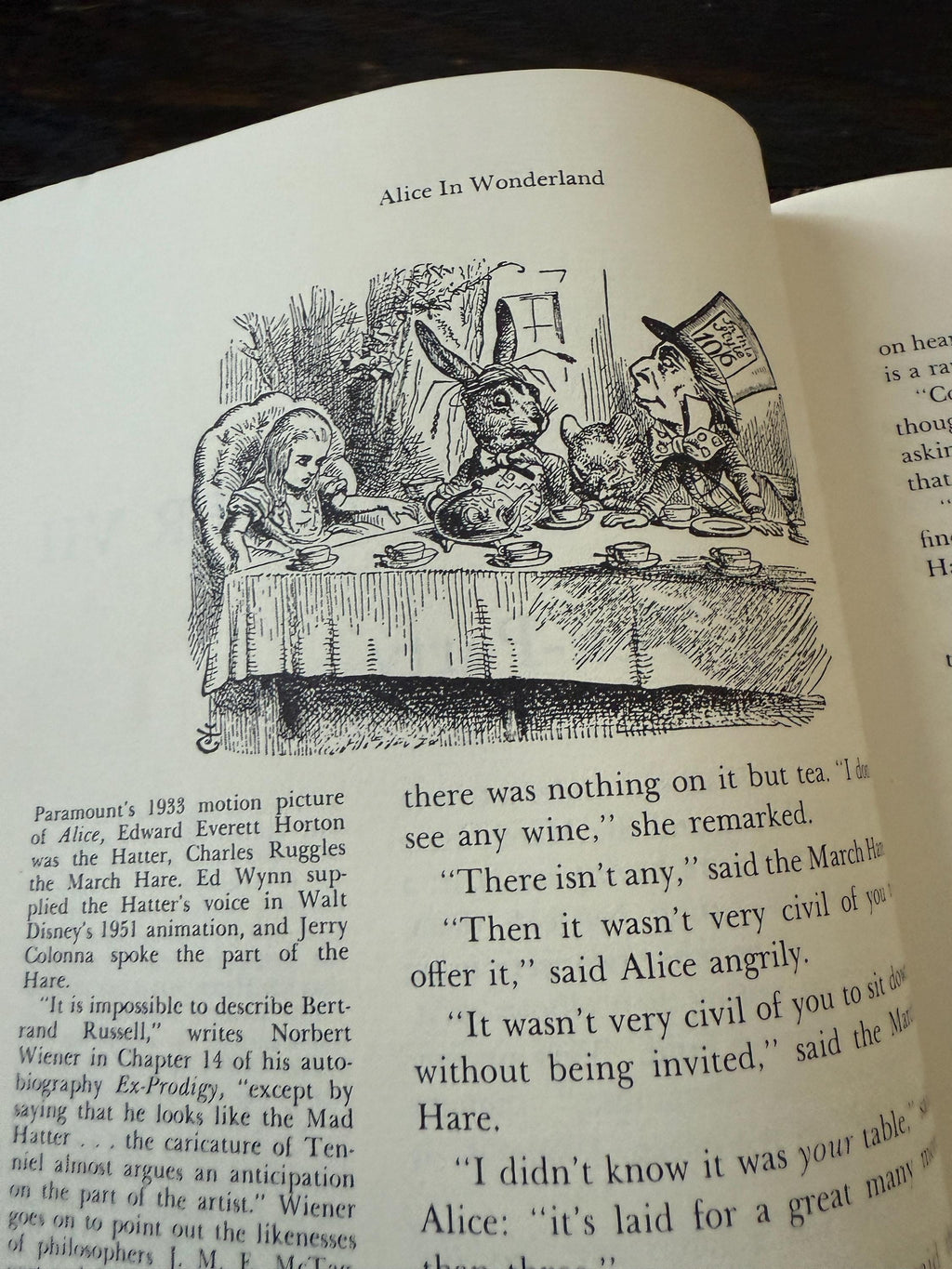 The Annotated Alice by Lewis Carroll – 1960 Edition – Illustrated by John Tenniel – Large Hardcover with Original Dust Jacket
