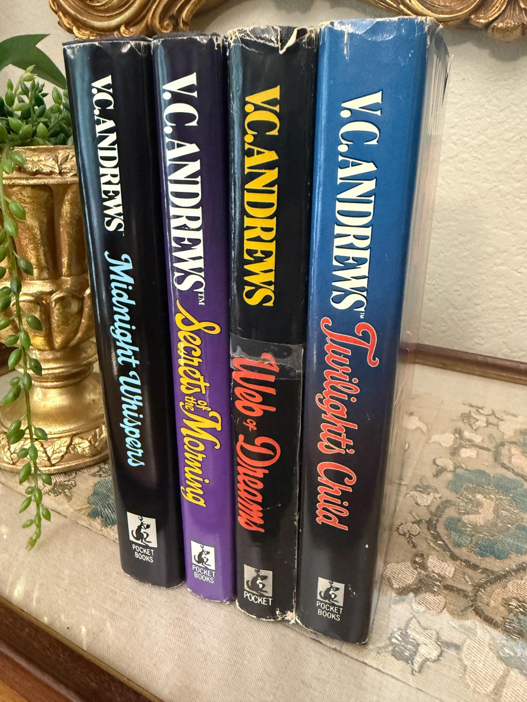 Vintage V.C. Andrews Hardcover Book Set with Dust Jackets – 1990s Gothic Fiction Collection