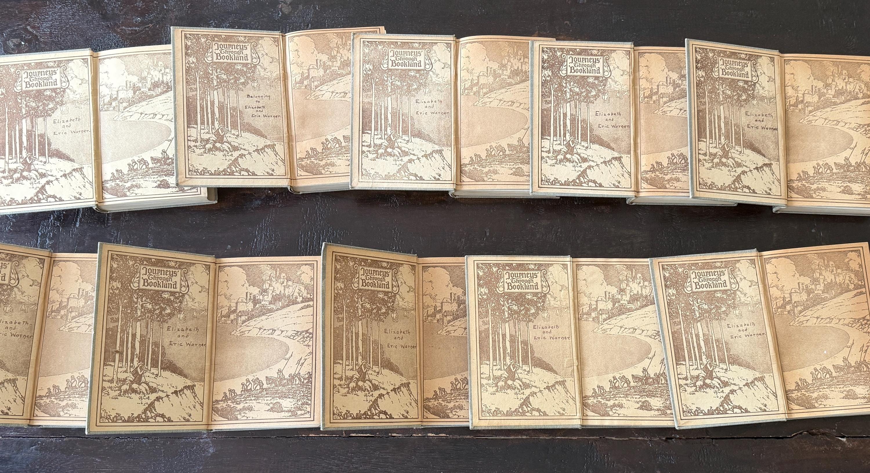 1909 Journeys Through Bookland First Edition Set by Charles H. Sylvester | Rare 10/11 Volumes | Vintage Literature Collection