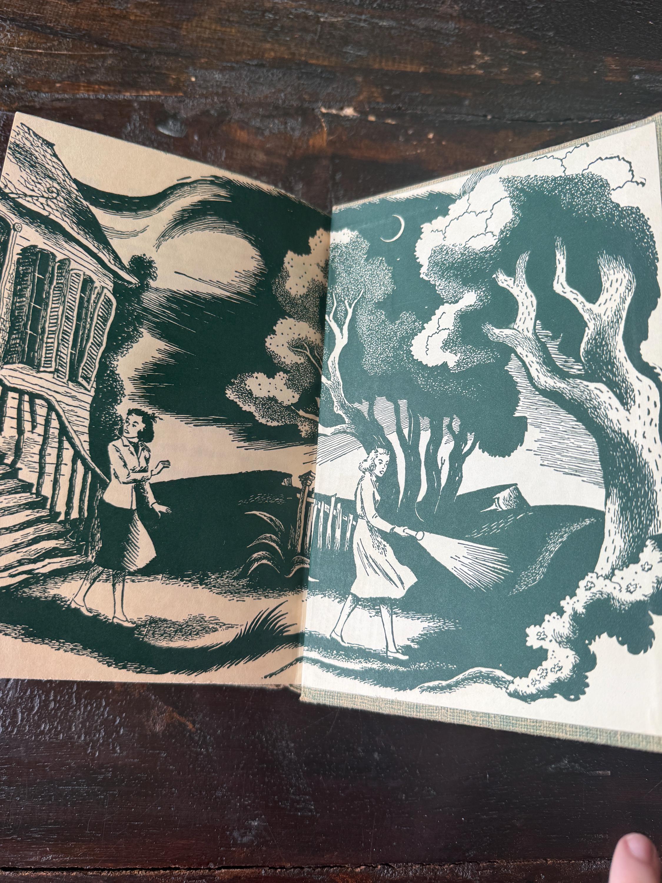 First Edition 1942 The Clue of the Rusty Key – Dana Girls Mystery #11 by Carolyn Keene – Vintage Mystery Book
