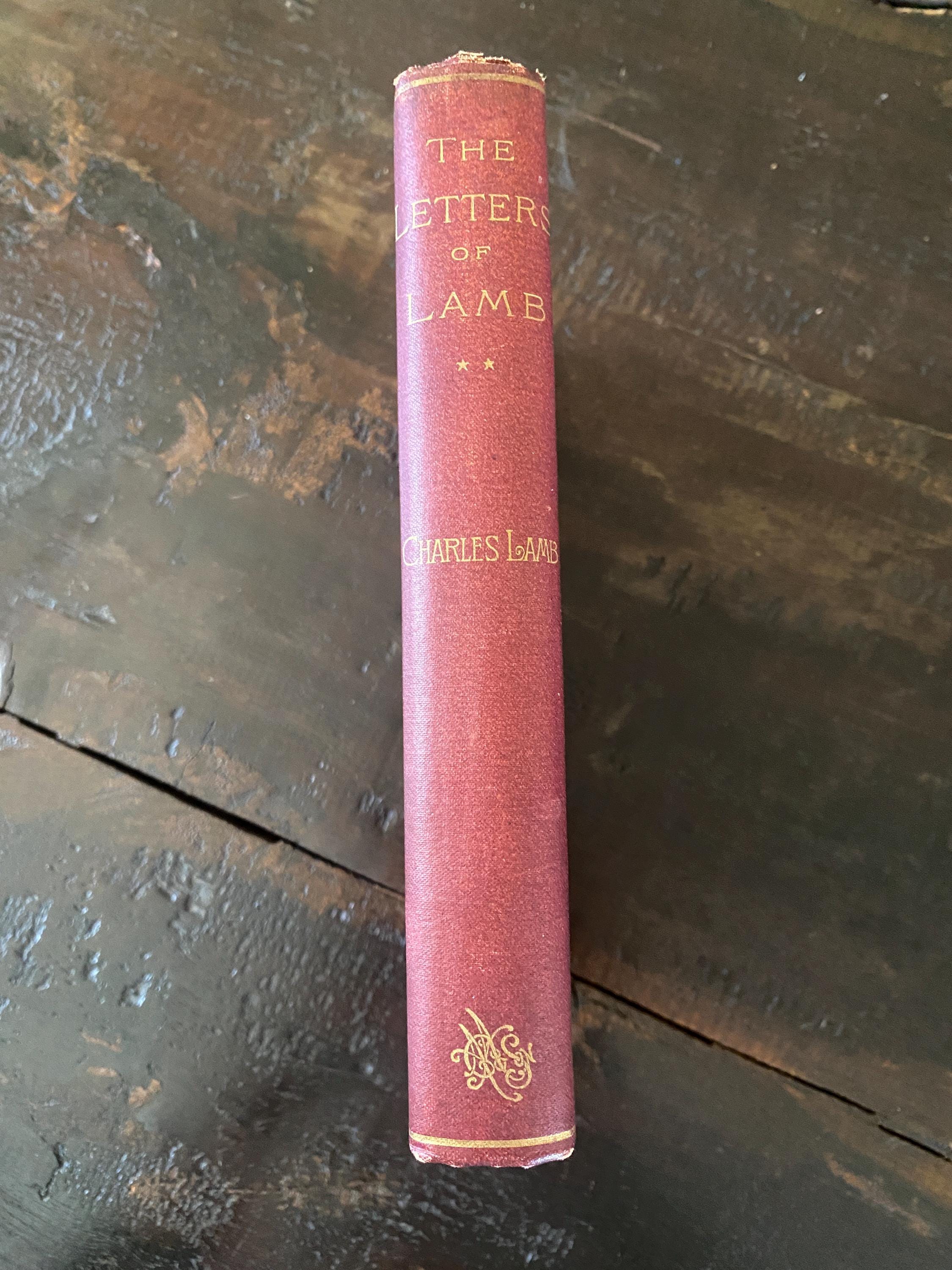 1894- Volume 2 - The Letters of Lamb - Charles Lamb- A.C Armstrong & Son Publishing. Antique book