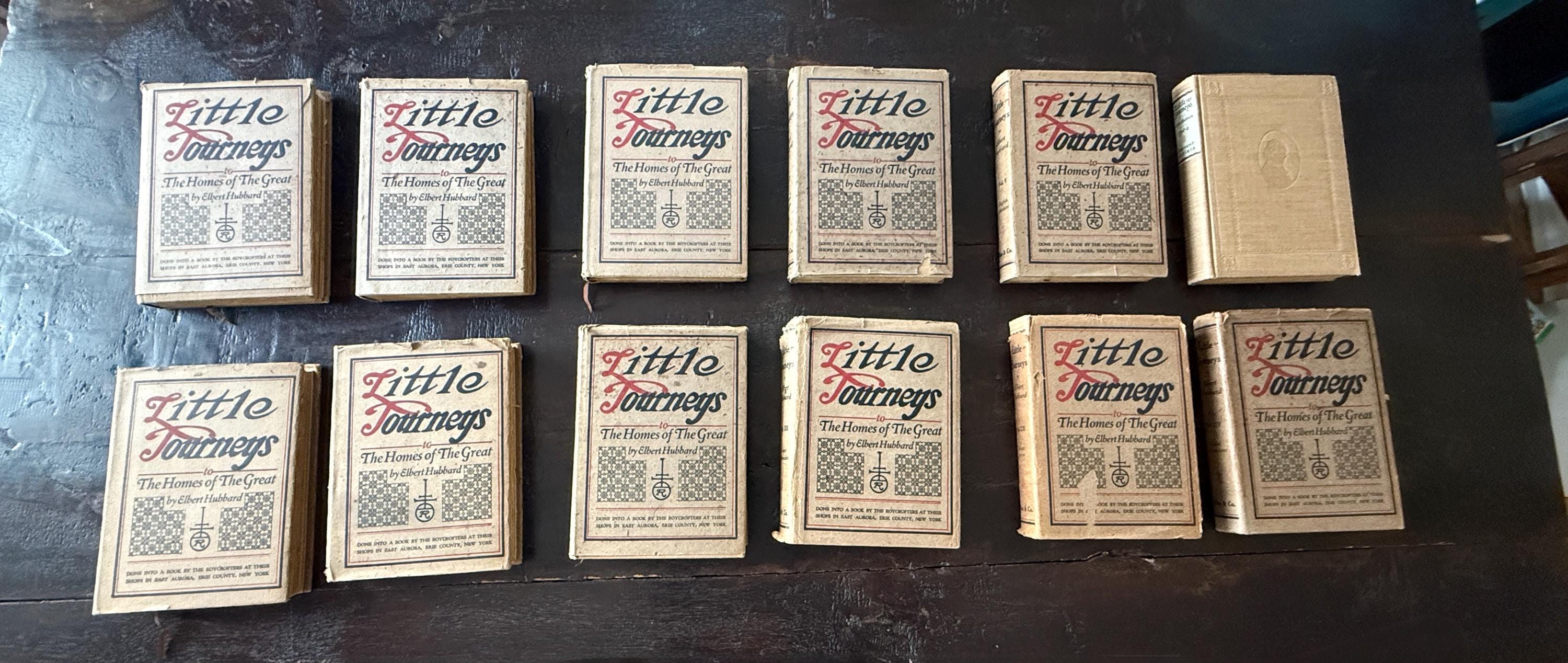 1928 Little Journeys Memorial Edition by Elbert Hubbard – Almost Complete Set 12/14 (Missing Vol. 7, 8) book set