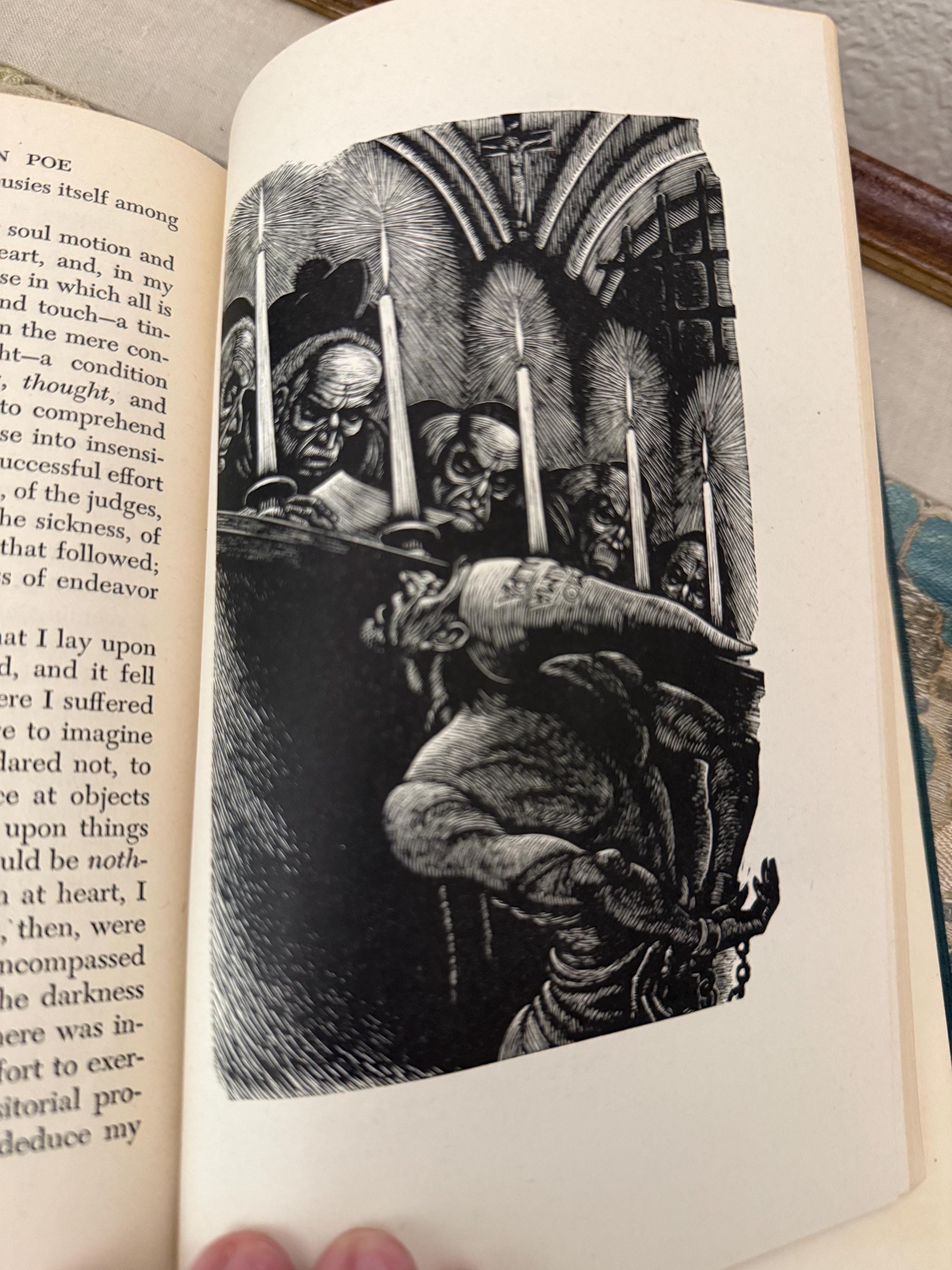 1947 Tales of Edgar Allan Poe | Illustrated by Fritz Eichenberg | Random House | Wood Engraving Edition