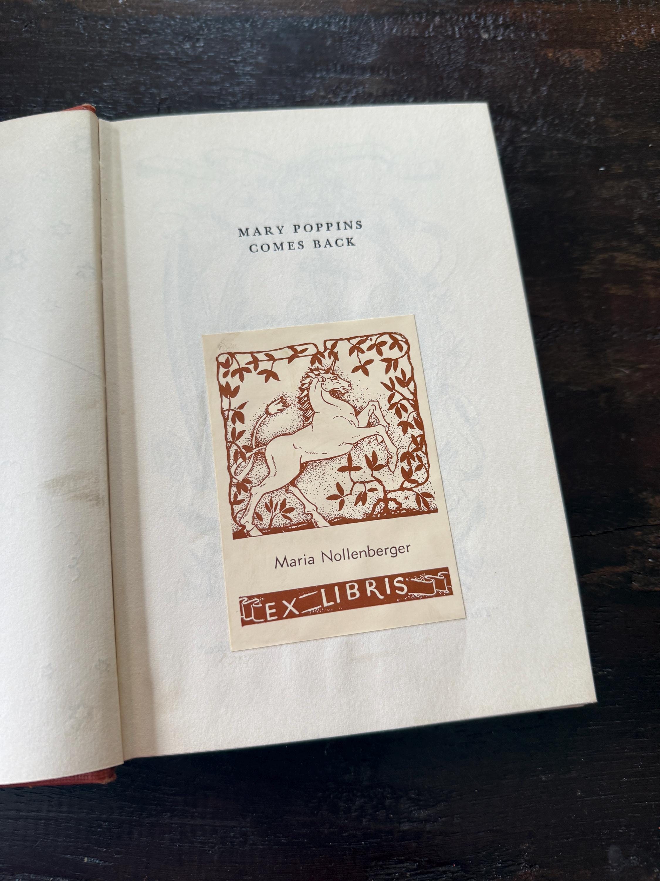 1935 Mary Poppins Comes Back by P.L. Travers – Illustrated Vintage Hardcover – Harcourt Brace - First Edition/no Dust Jacket