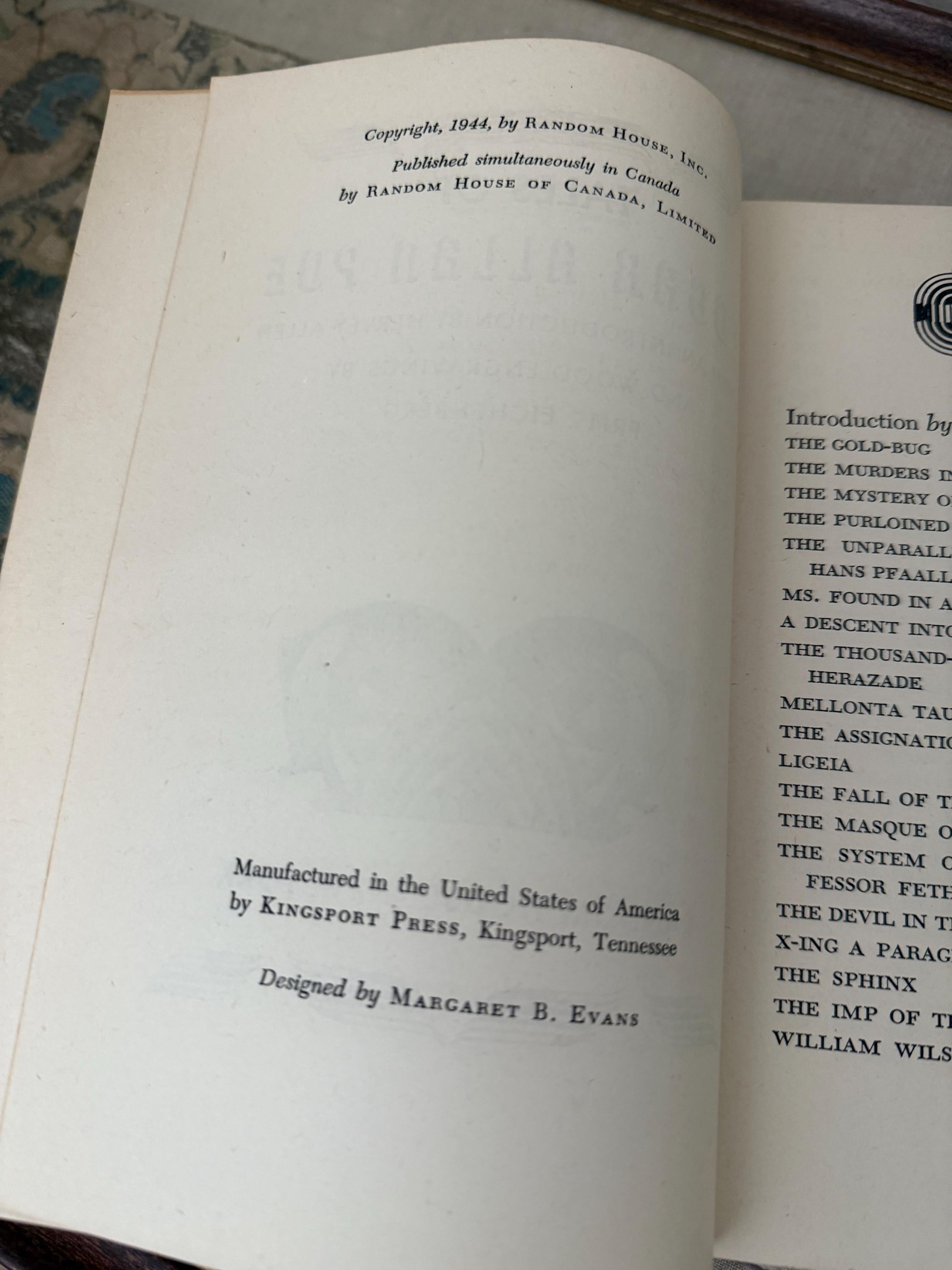 1947 Tales of Edgar Allan Poe | Illustrated by Fritz Eichenberg | Random House | Wood Engraving Edition