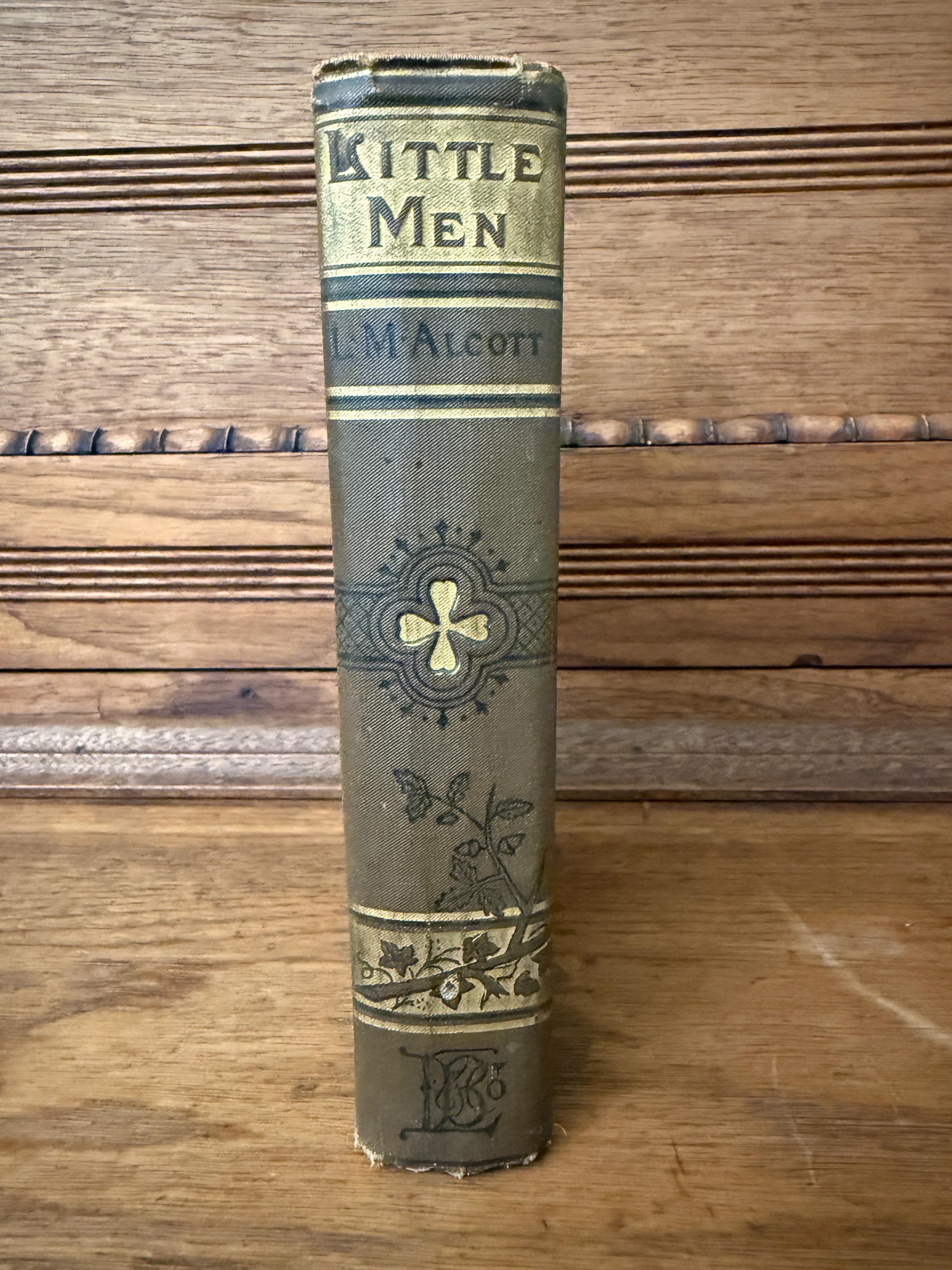 Antique 1915 - Louisa M. Alcott - Little Men illustrated hardcover book